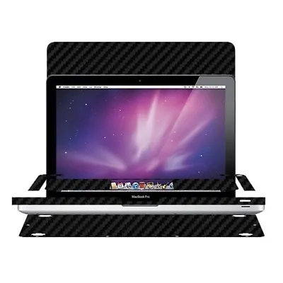 Skinomi Carbon Fiber Black Laptop Skin For Apple Macbook Pro 17  2010 2011 2012 • $47.79