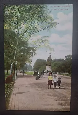 Clapham Common The Fountain - Charles Martin Postcard • £3