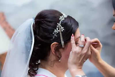 Wedding Hair Vine Crystal Bridal Accessories Diamante And Pearl Headpiece  • £5