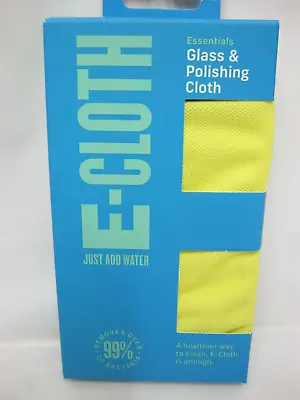 E Cloth Glass And Polishing Cloth Chemical Free Cleaning Yellow • £5.95
