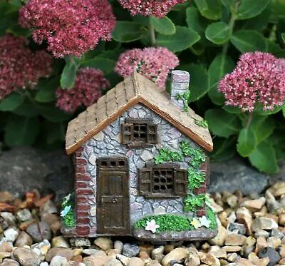 Solar Garden Ornament Fairy House Pixie Lawn Secret Garden Gift Patio Outdoor • £13.95