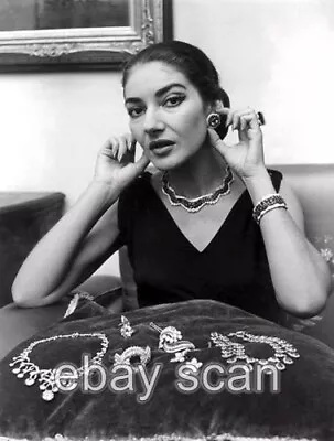 Maria Callas Legendary Opera Singer Candid Jewels  8x10 Photo 2 • $14.99