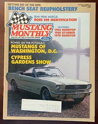Vintage Mustang Monthly Magazine February 1985 Vol 7 No 12 • $7.50