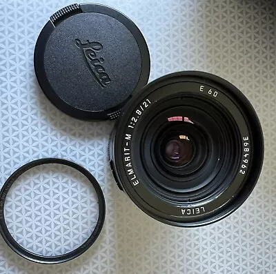 EXC+++ Leica Elmarit M 21mm F/2.8 E60 MF Lens Black  • $850
