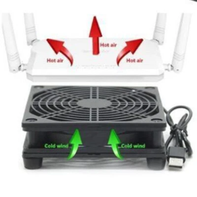 £12.15 • Buy USB Cooler 120mm Cooling Fan Stand 2000RPM For Router Modem PC External Desktop