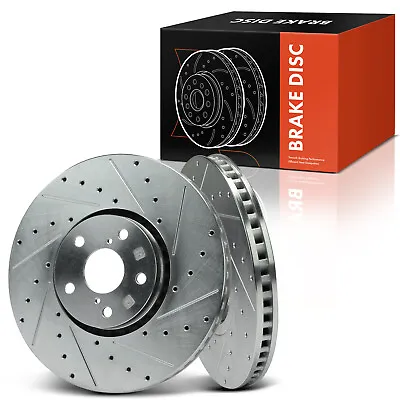2x Front Drilled Brake Rotors For Lexus IS350 2006-2021 IS250 IS300 GS350 GS430 • $96.99