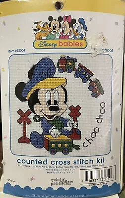 Disney Babies Choo-Choo! Cross Stitch Kit - Mickey Mouse • $5