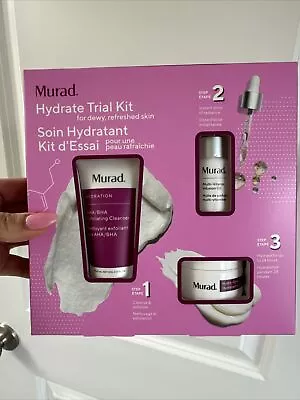 Murad Hydrate Trial Kit For Dewy Refreshed Skin 3 Steps (Travel Size) *New* • $25