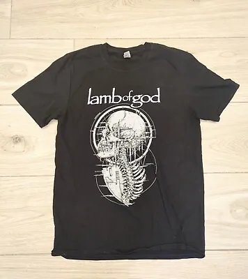 Mens Lamb Of God Band T-shirt Size Medium Gildan Metal Music Tee Black Euro 2022 • £16.99