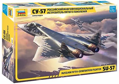 1:72 Zvezda Sukhoi Su-57 Kit ZS7319 Model • $42.49