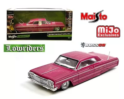 Maisto 1/24 1964 Chevrolet Impala SS Lowrider Pink PRE ORDER • $22.99