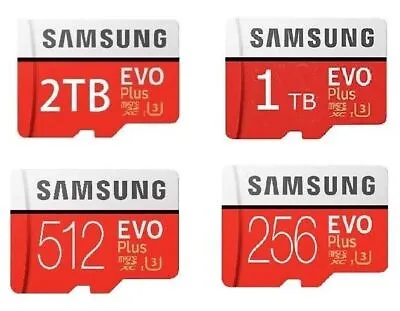 512GB SAMSUNG EVO Plus Micro SD MicroSDXC Flash Memory Card W/ SD Adapter • $9.99