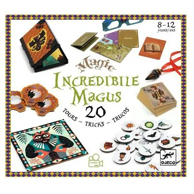 Djeco DJ09962 Magic Box Incredible Magus | Childs Magic Set 20 Magic Tricks • £53.99