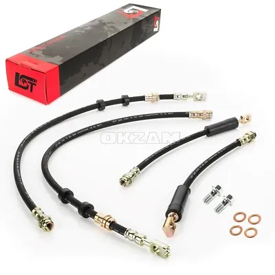 4x Brake Hose Brake Line Set Front Rear Left Right For VW Golf 7 8 • £37.12