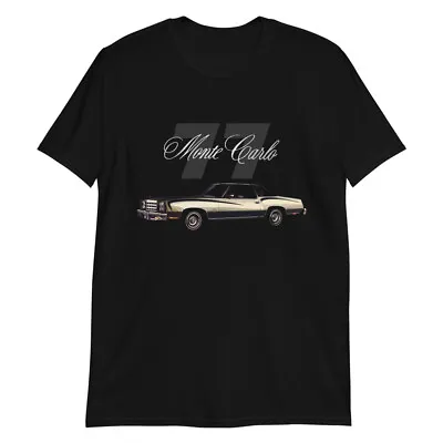 1977 Chevy Monte Carlo Classic Car Short-Sleeve Unisex T-Shirt • $27.60