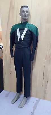 Used Marching Band Uniform  (Size 34 Dark Green Black & White) • $58