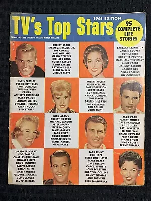 1961 TV TOP STARS Magazine G/VG 3.0 Elvis Presley / Barbara Stanwyck • $10.25