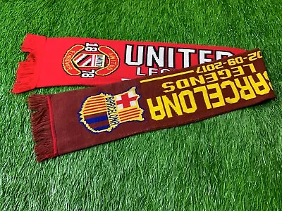 Manchester United Vs. Barcelona Barca 2017 Rare Football Soccer Match Scarf • $8.49