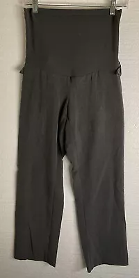 Motherhood Maternity Pants Small Gray Petite Stretch Faux Pockets  • $8.99