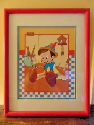 £35.59 • Buy  Art Print Pinocchio Jiminy Cricket I'm A Real Boy Walt Disney Clock 
