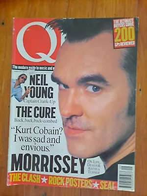 Q MAGAZINE ISSUE 108. Sept 1995  MORRISSEY THE CURE NEIL YOUNG KURT COBAIN.  • $19.95