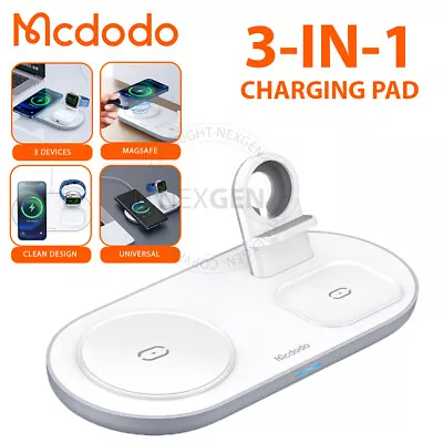 Mcdodo 3 In 1 Qi Wireless Charger Multi Charging Dock Stand For IPhone Samsung • $39.90