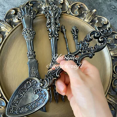 £10.89 • Buy Vintage Fork Spoon Silicone Fondant Mould Cake Chocolate Baking Topper DIY Mold