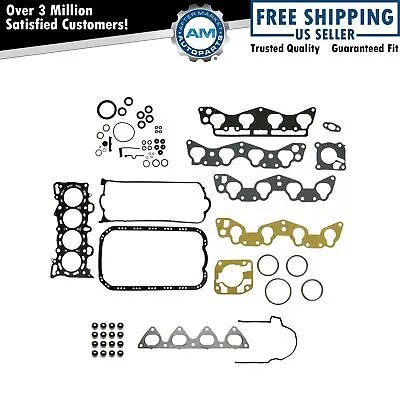 Full Complete Engine Gasket Set Kit For Honda Civic EX Del Sol 1.6L D16Z6 VTEC • $71.96