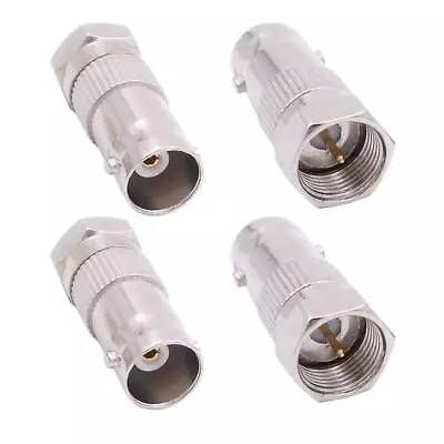 (4 Pack) 75 Ohm F Type Male To BNC Female Plug Jack Connector Adapter Coupler... • $16.76