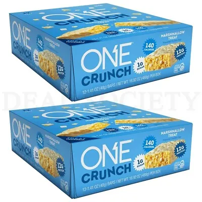 ONE Protein Bars CRUNCH Marshmallow Treat 12 Count Each Lot Of 2 • $29.99