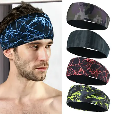 Absorbent Cycling Sports Headband Bandana Gym Yoga Hair Sweatband Bike Headwear • $4.99