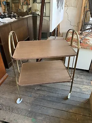 Mid Century Modern Versa-Table Folding Service Cart MCM Bar Cart • $199