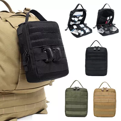 Tactical Molle Admin Pouch Military Medical EMT Organizer IFAK Tool Holder Bag • $13.98