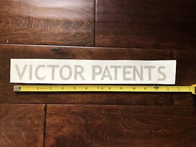 Jumbo Victor Patents Antique Safe Lettering Gold Metallic Reproduction • $29