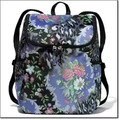 Vintage Look Printed Floral Bag Backpack/Purse On Back Pretty • $12.99