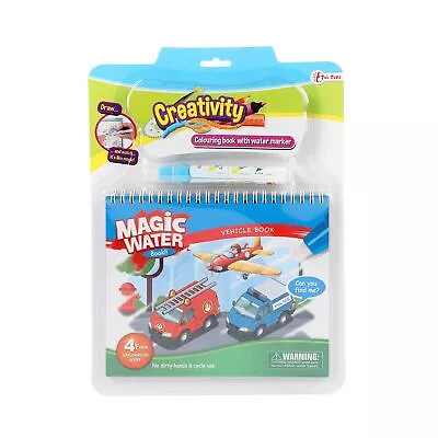 Toi-Toys Magic Water Colouring Book With Cars - Water Wow - Water Doodle - Colou • £11.83