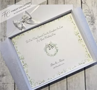 Finest Collection Contemporary Personalised Wedding Day Card Son Daughter In Law • £28.95