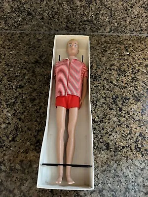 Vintage 1961 Mattel Straight Leg Ken Doll #750 Blonde Molded Hair ORIGINAL BOX • $50