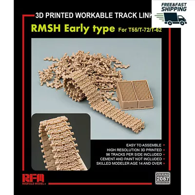 Ryefield Rm2057 3d Printed Workable Track Links Rmsh Early Type Fort55/t-72/t-62 • $33.99