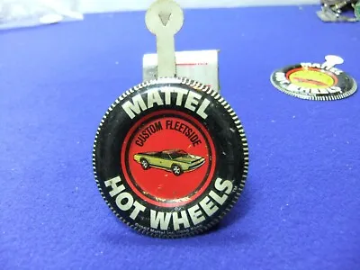 Tin Badge Mattel Hot Wheels Custom Fleetside 1967 Hong Kong Toys Cars Advert • £6.30