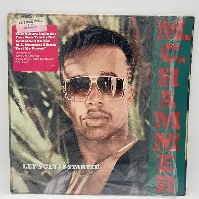 MC HAMMER Let’s Get It Started VG+ Vinyl In Shrink With HYPE STICKER • $19.75