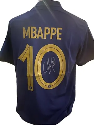$799 • Buy Kylian Mbappe Personally Signed France 2022 Wc Shirt Coa