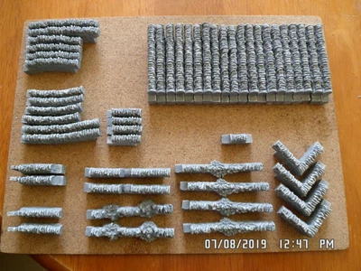 £14.49 • Buy 50 Stone Walling 00 Gauge (grey) Scenery Suit Train Coach Brand New