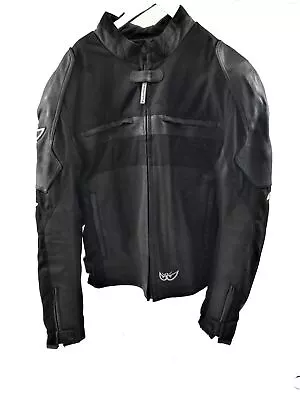Motogp Black Leather Jacket Size L • $450