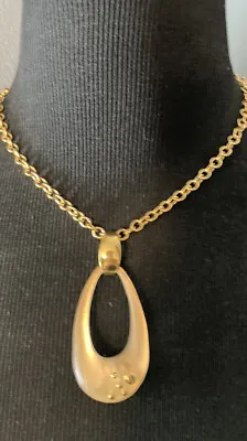 $69 • Buy Vintage ALEXIS BITTAR Gold Lucite & Gold Chain FALL Necklace Rare