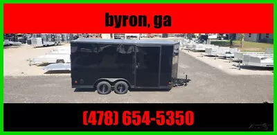 2023 Covered Wagon Trailers 8.5X16 Blackout Enclosed Trailer Motorcycle New • $7995