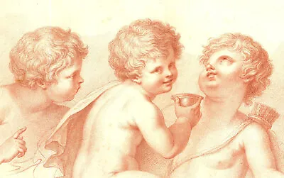 Francesco Bartolozzi RA (1727-1815) - 18th Century Engraving Three Putti • £107