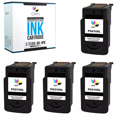 Compatible Canon PG-210XL Black Ink Cartridge 4PK For PIXMA IP2700 MP240 MP490 • $40.99