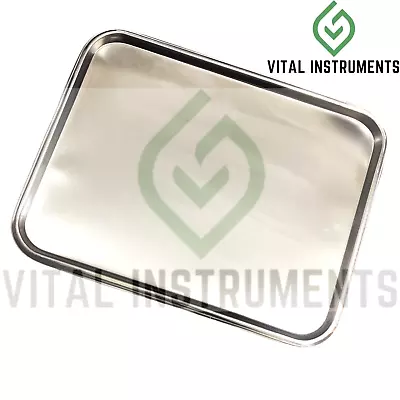 Large Instrument Tray Stainless Steel Tattoo/Piercing Medical Dental 20x15  • $26.99