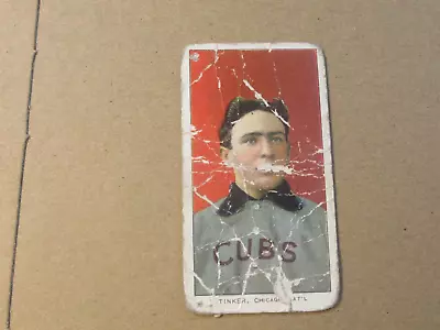 1909 - 1911 T206 White Border Joe Tinker Portrait Chicago Cubs Hof Sweet Caporal • $280